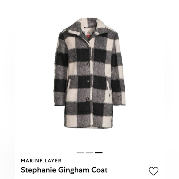 MARINE LAYER Stephanie Gingham Coat - Picture 4 of 4
